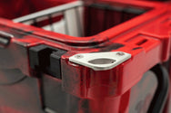 Integrated stainless steel bottle opener on the 20 qt. Red and Black ICER cooler.