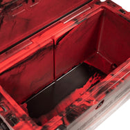 Inside of the 75 quart Red and Black RECTEQ ICER cooler without the cutting board/divider and hanging basket.